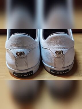 COLE HAAN W07341 WOMEN'S WHITE LEATHER OXFORDS SIZE 11 B